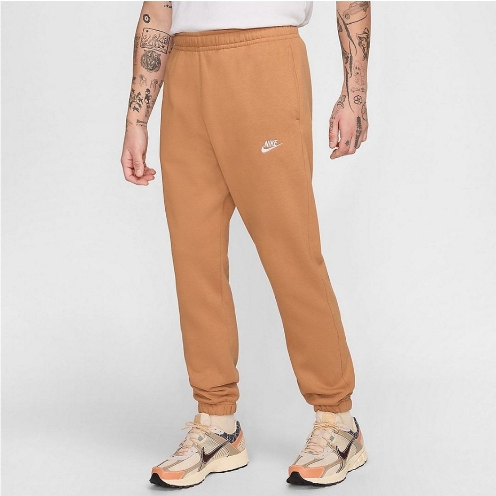 Nike Sportswear fleece Jogger Pants Tan Mens Pants Streetwear